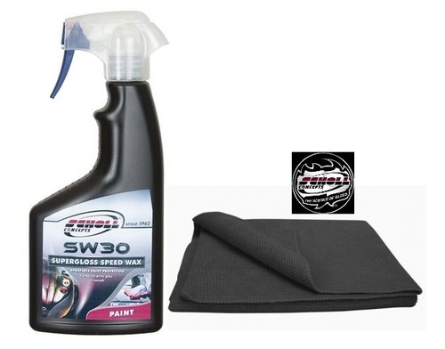 SW30 Supergloss Speed-Wachs 500 ml + MicroPLUS Finishtuch