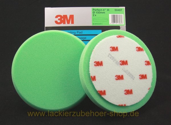 3M - Perfect-it III Polierschaum grün 50487 2 Stück