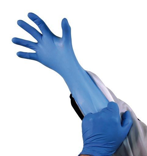 Nitril Einweg - Handschuhe blau